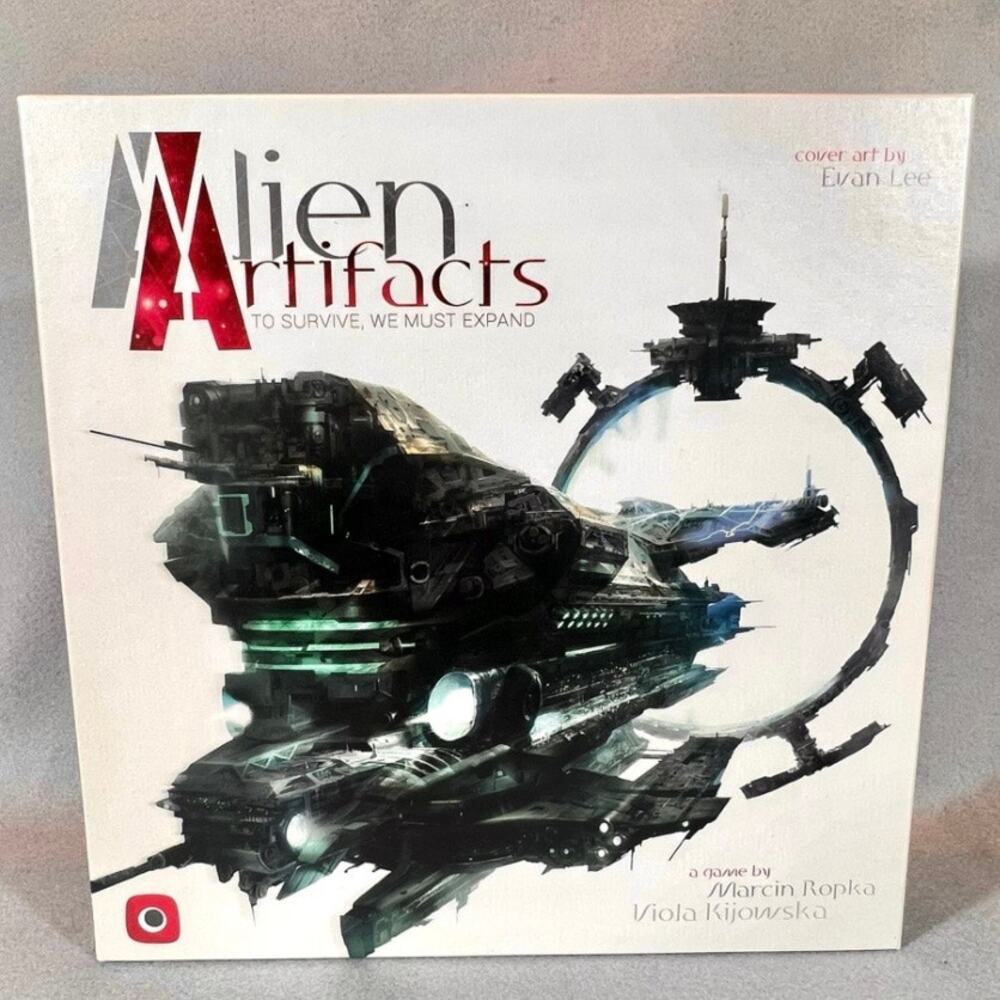 Alien Artifacts Card Strategy Game Sci-Fi Complete + Expansion Pack